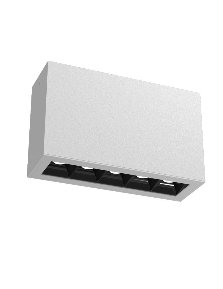 LED ceiling luminaires - Brosline Plafond A - Glare 5 - White (100 mm) 3000K 1039 - product kolory-swiatla.pl 1