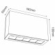 Brosline Plafon A - Glare 5 - Biały (100 mm) 3000K 1039