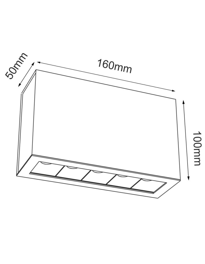 LED ceiling luminaires - Brosline Plafond A - Glare 5 - White (100 mm) 4000K 1040 - product kolory-swiatla.pl 2