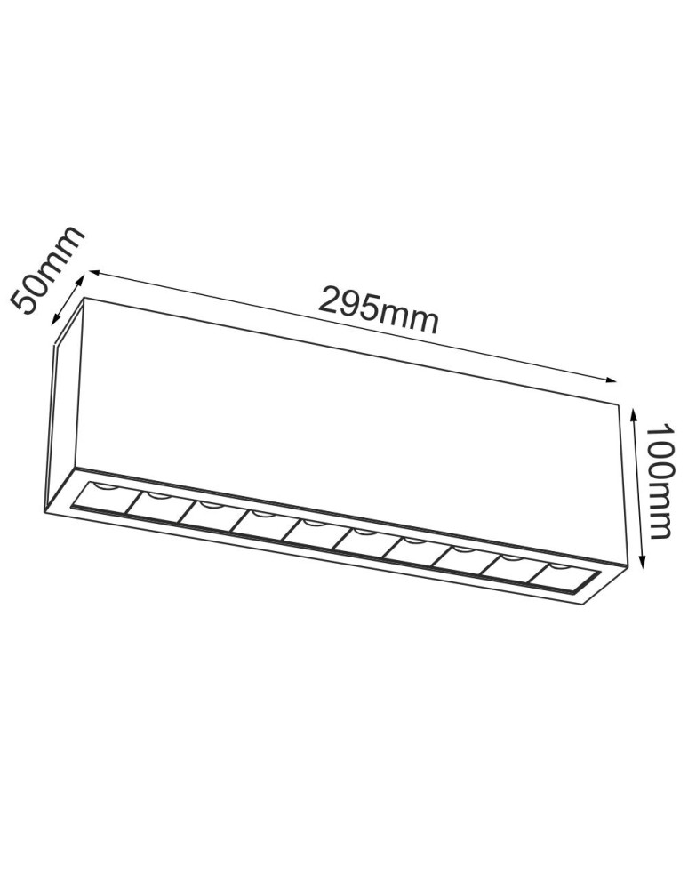 LED ceiling luminaires - Brosline Plafond A - Glare 10 - Black (100 mm) 3000K 1041 - product kolory-swiatla.pl 2