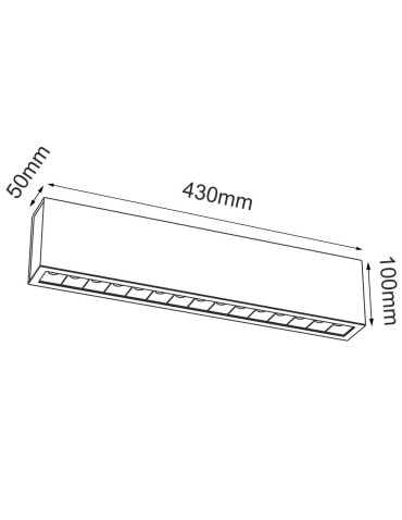 Brosline Plafon A - Glare 15 - Czarny (100 mm) 4000K 1046 - produkt 2