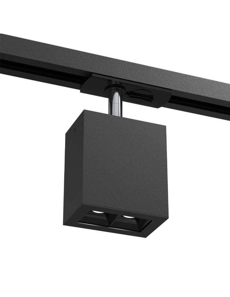 Lamps for 1 phase busbars - Brosline Spot A - Glare track 2 - Black - Rail 1F 230V 3000K 6318 - product kolory-swiatla.pl 1
