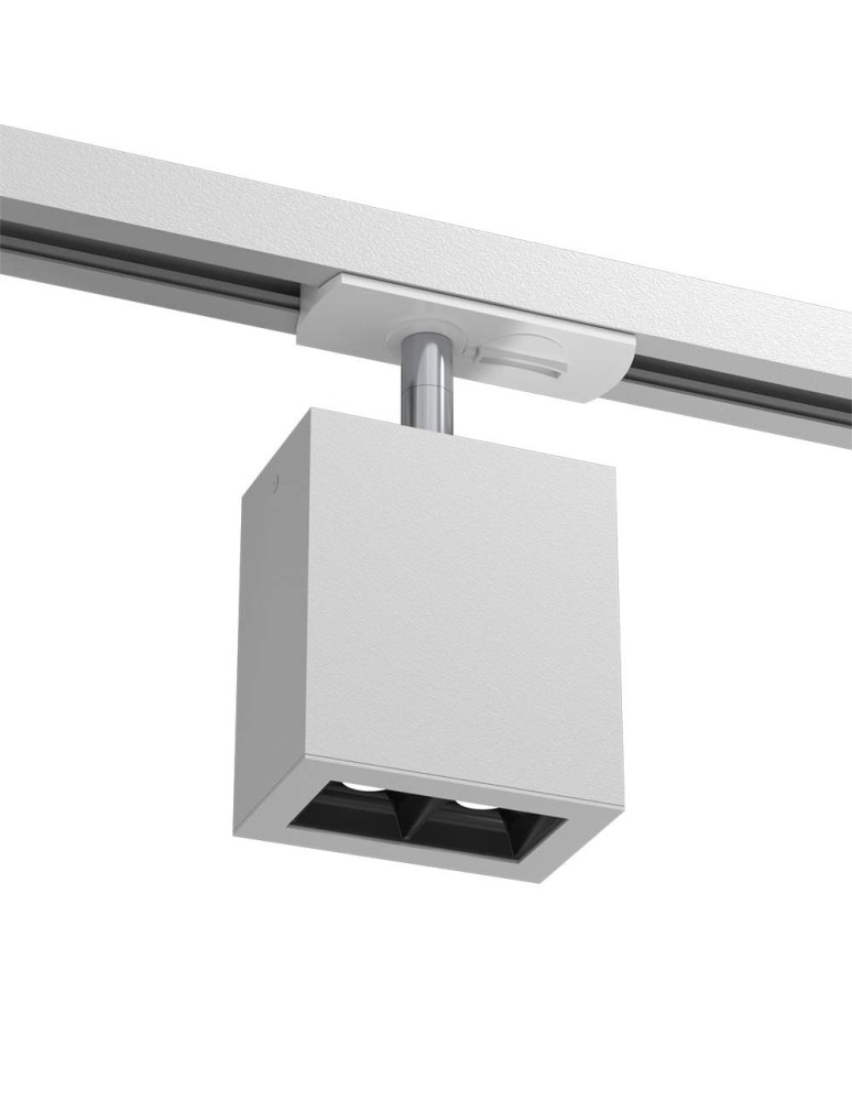 Lamps for 1 phase busbars - Brosline Spot A - Glare track 2 - White - Rail 1F 230V 4000K 6321 - product kolory-swiatla.pl 1