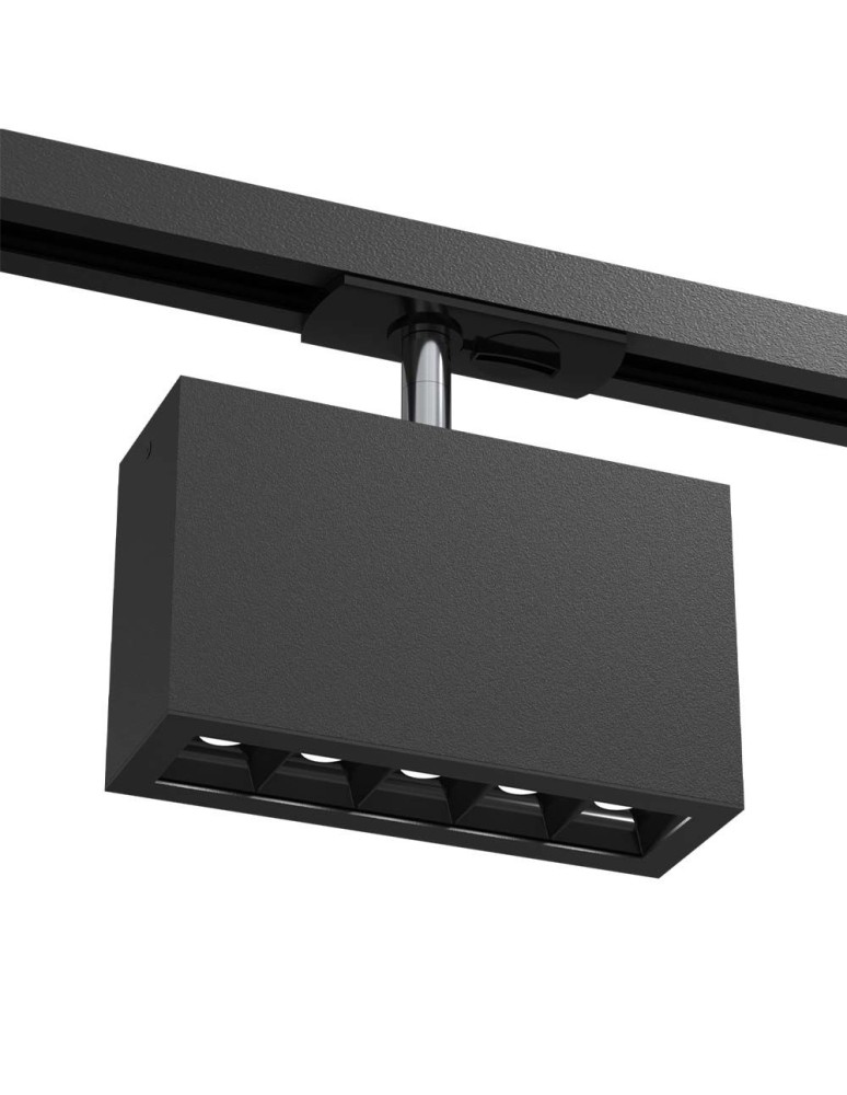 Lamps for 1 phase busbars - Brosline Spot A - Glare track 5 - Black - Rail 1F 230V 3000K 6322 - product kolory-swiatla.pl 1
