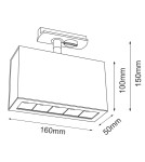 Lamps for 1 phase busbars - Brosline Spot A - Glare track 5 - White - Rail 1F 230V 4000K 6325. - product 2