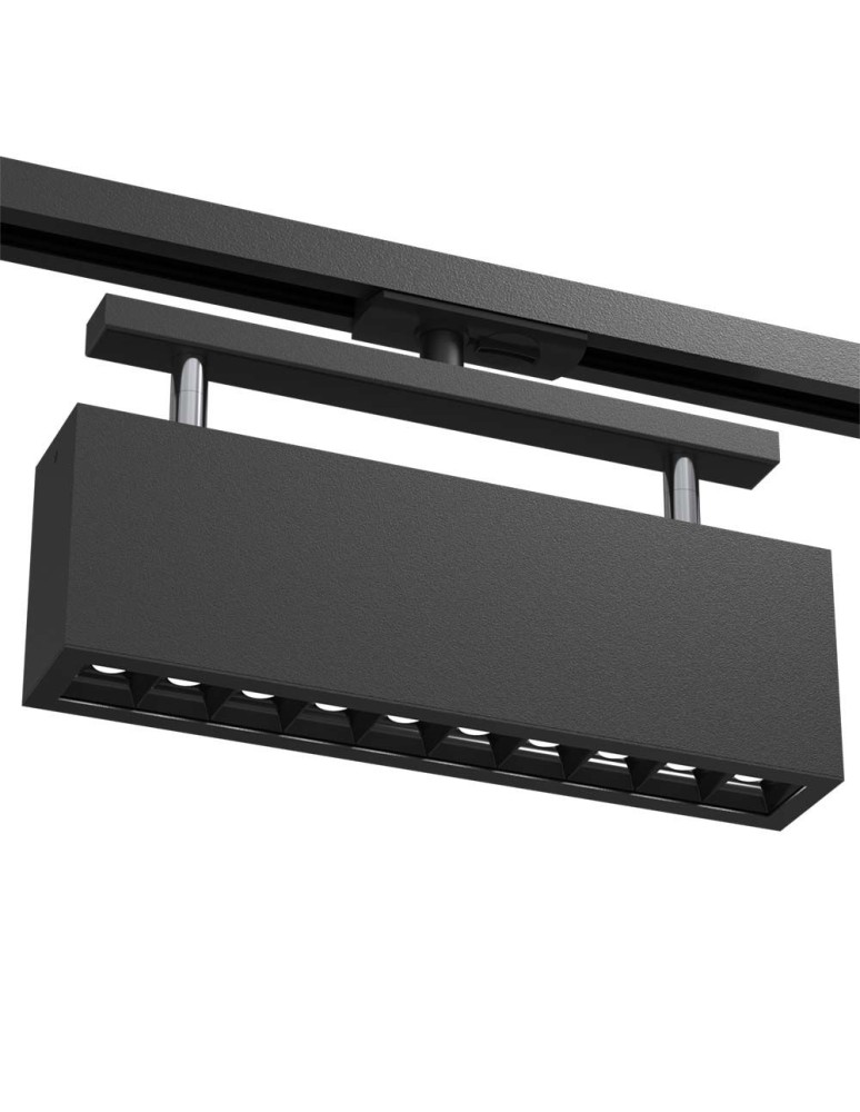Lamps for 1 phase busbars - Brosline Spot A - Glare Track 10 - Black - Rail 1F 230V 4000K 6327. - product kolory-swiatla.pl 1