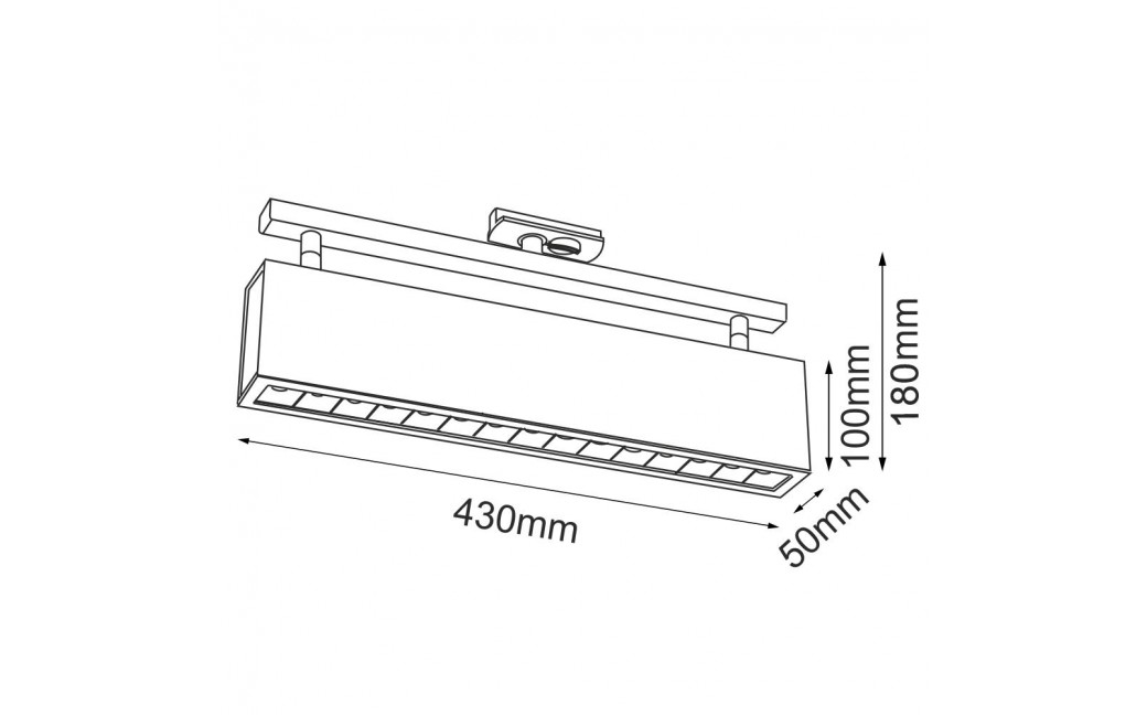 Brosline Spot A - Glare track 15 - Czarny - Szynoprzewód 1F 230V 3000K 6330