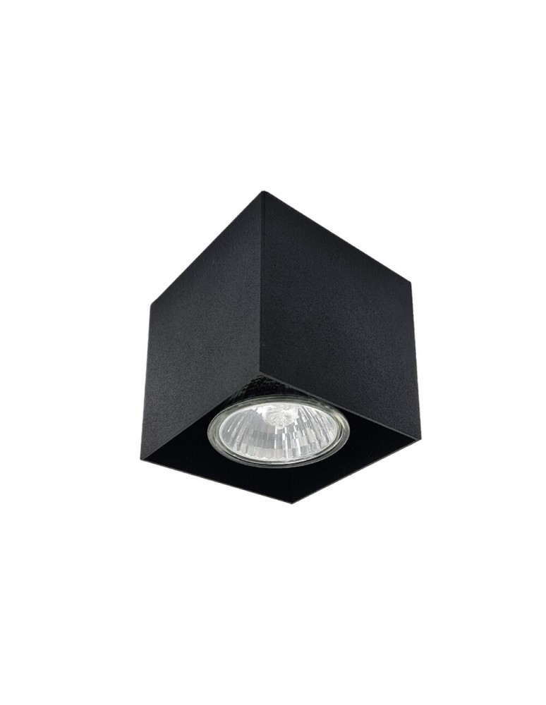 Square ceiling luminaires - Brosline Plafond Cage out mini 0-1 - Black (70 mm) 1074 - product kolory-swiatla.pl 1