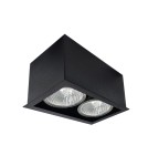 Square ceiling luminaires - Brosline Plafond Cage out mini 1-2 - Black (70 mm) 1080 - product 1