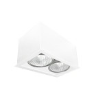 Square ceiling luminaires - Brosline Plafond Cage out mini 1-2 - White (70 mm) 1081 - product 1