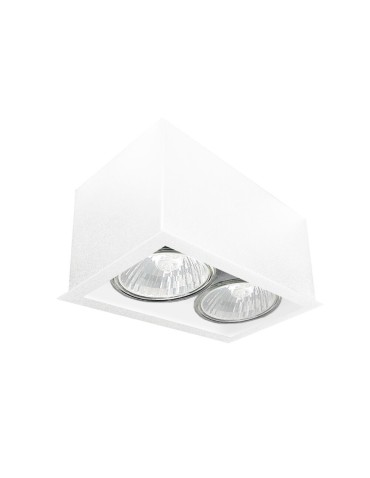 Brosline Plafon Cage out mini 1-2 - Biały (70 mm) 1081