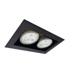 Square flush-mounted lamps - Brosline Cage recessed lamp in mini 1-2 - Black 3034 - product 1