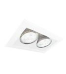 Square flush-mounted lamps - Brosline Cage in mini 1-2 recessed lamp - White 3035 - product 1
