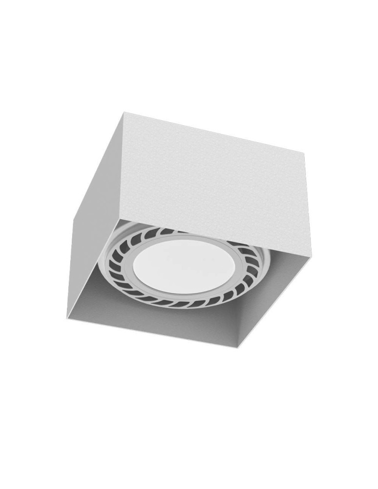 Square ceiling luminaires - Brosline Plafond Cage out 0-1 - White (85 mm) 1268 - product kolory-swiatla.pl 1