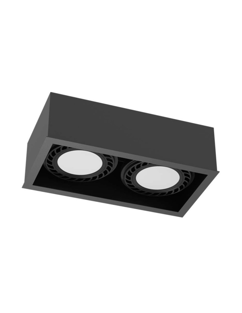 Square ceiling luminaires - Brosline Plafond Cage out 1-2 - Black (85 mm) 1273 - product kolory-swiatla.pl 1