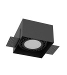 Frameless flush-mounted lamps - trimless - Brosline Cage recessed lamp in 0-1 - Black 3268 - product 1