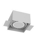Frameless flush-mounted lamps - trimless - Brosline Cage recessed lamp in 0-1 - White 3269 - product 1