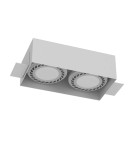 Frameless flush-mounted lamps - trimless - Brosline Cage recessed lamp in 0-2 - White 3271 - product 1