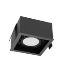 Square flush-mounted lamps - Brosline Recessed Lamp Cage in 1-1 - Black 3272 - product 1