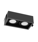 Square flush-mounted lamps - Brosline Recessed Lamp Cage in 1-2 - Black 3274 - product 1