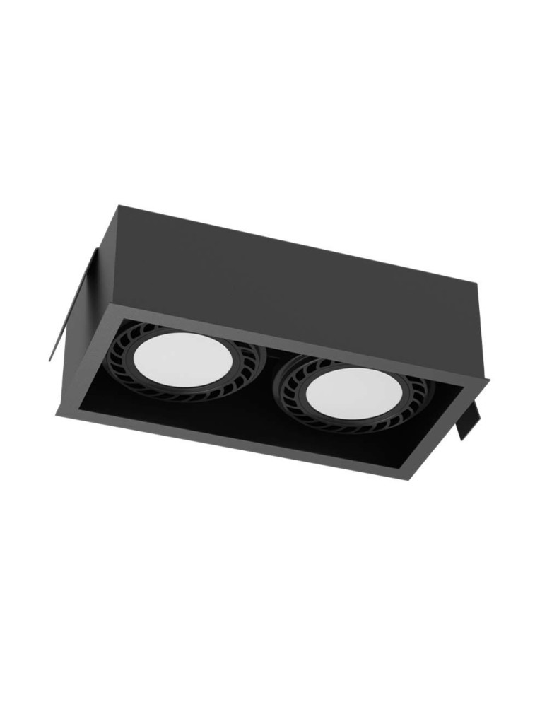 Square flush-mounted lamps - Brosline Recessed Lamp Cage in 1-2 - Black 3274 - product kolory-swiatla.pl 1