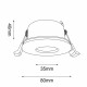 Brosline Lampa wpuszczana Chito - Czarna IP54 3026