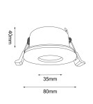 Flush-mounted hermetic lamps - Brosline Chito Recessed Lamp - White IP54 3027 - product 2