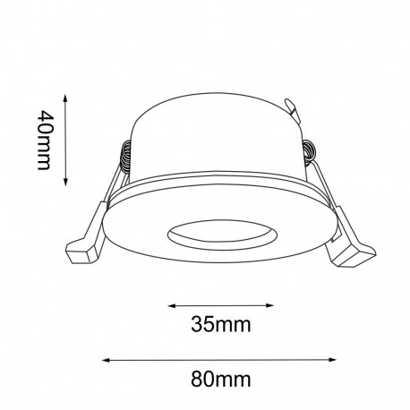 Brosline Lampa wpuszczana Chito - Biała IP54 3027