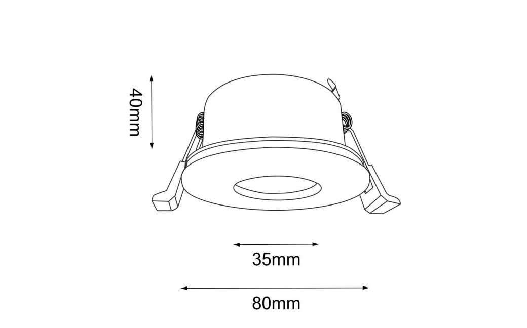 Brosline Lampa wpuszczana Chito - Biała IP54 3027