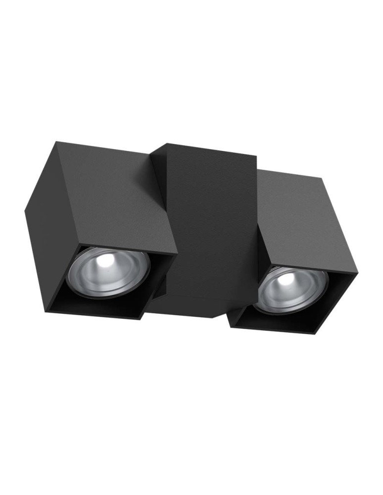 Spotlight ceiling lamps - Brosline Spotlight Cube 2 - Black (95 mm) 2294 - product kolory-swiatla.pl 1