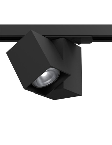 Brosline Spot Cube track 1 - Czarny - Szynoprzewód 1F 230V 6260