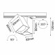 Brosline Spot Cube track 1 - Biały - Szynoprzewód 1F 230V 6261