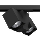 Lamps for 1 phase busbars - Brosline Spot Cube track 2 - Black - Rail 1F 230V 6262 - product 1