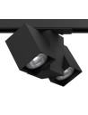 Brosline Spot Cube track 2 - Czarny - Szynoprzewód 1F 230V 6262