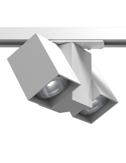 Brosline Spot Cube Track 2 - Biały - Szynoprzewód 1F 230V 6263