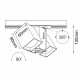 Brosline Spot Cube Track 2 - Biały - Szynoprzewód 1F 230V 6263