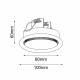 Brosline Lampa wpuszczana Drop in - Czarna 3028