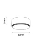 Ceiling luminaires for replaceable light source - Brosline Plafond Drop - Black (30 mm) 1260 - product 2