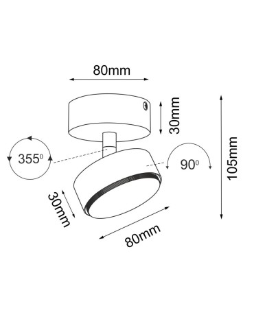 Brosline Reflektor Drop move - Czarny 2290 - produkt 2
