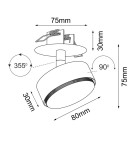 Recessed ceiling spotlights - Brosline Drop in 1 recessed lamp - White 3259 - product 2