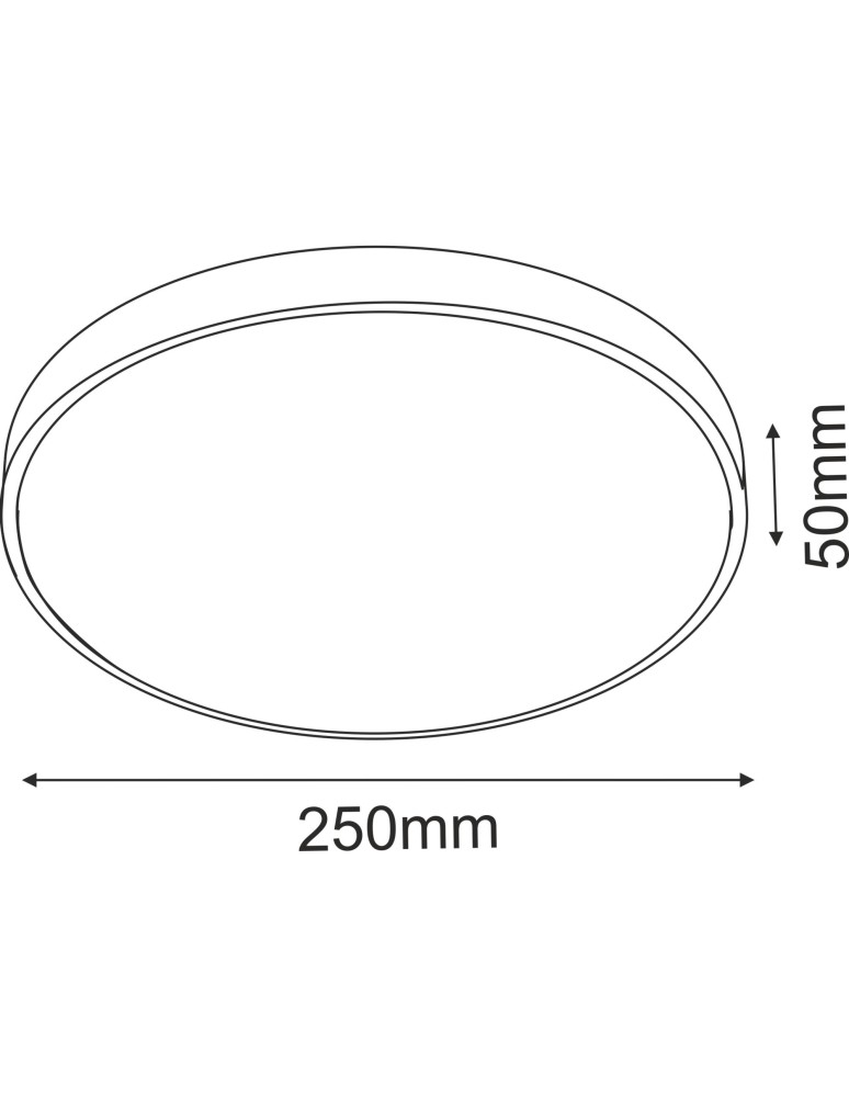 LED Plafonds - Brosline Plafond Ika 25 - White-Black IP54 4000K 1061 - product kolory-swiatla.pl 2