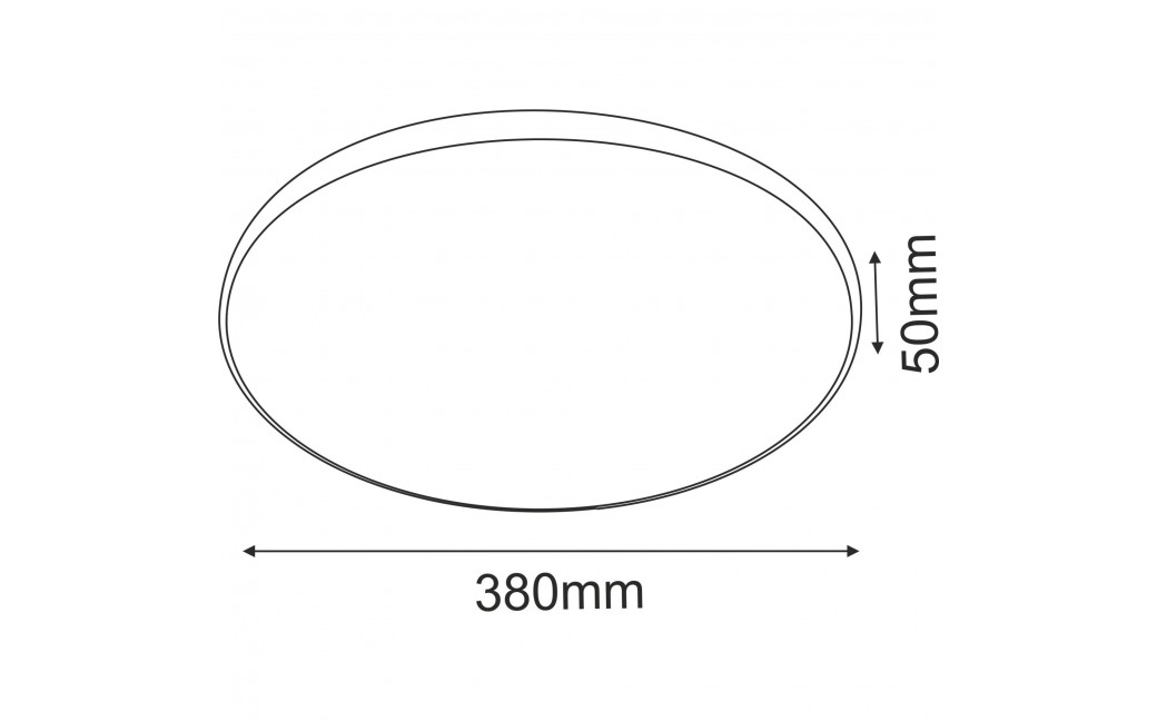 Brosline Plafon Ika 38 - Biały-czarny IP54 3000K 1064