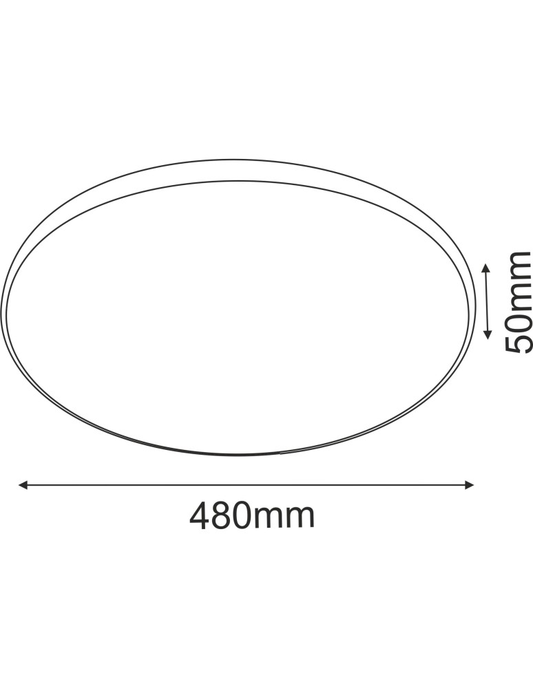 LED Plafonds - Brosline Plafond Ika 48 - White-Black IP54 3000K 1066 - product kolory-swiatla.pl 2