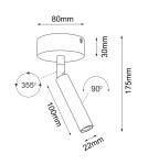 Spotlight ceiling lamps - Brosline Spotlight Point 22 move - White 2283 - product 2