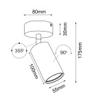 Spotlight ceiling lamps - Brosline Spotlight Point 55 move - Black 2286 - product 2