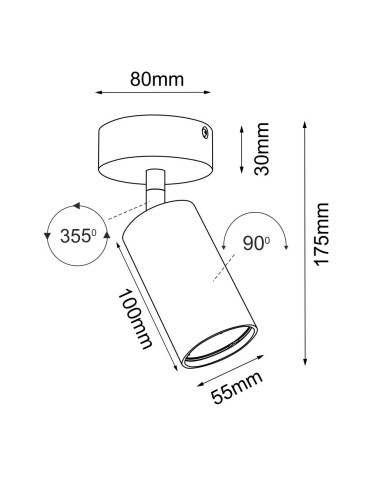 Brosline Reflektor Point 55 move - Czarny 2286 - produkt 2