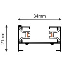 1 phase buses - Brosline Surface-mounted busbar 1F 230V - Black (900 mm) 6302 - product 2
