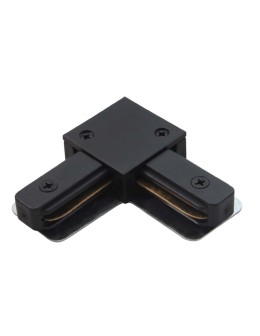 Brosline Łącznik L szynoprzewodu natynkowego 1F 230V - Czarny 6306