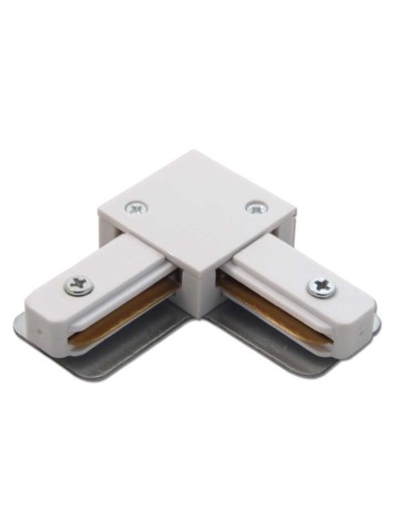 Brosline Surface-mounted rail L switch 1F 230V - White 6307