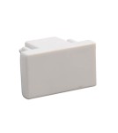 Accessories for 1 phase busbars - Brosline Surface-mounted rail termination 1F 230V - White 6311 - product 1